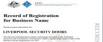 LIVERPOOL SECURITY DOOR  0451 001 060